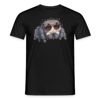 Jumping Spider Springspinnen Springspinne - Männer T-Shirt - Schwarz - Vorne - AI Model Male 178 light (178cm)