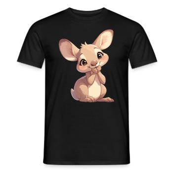 Kangourous Kangourou - T-shirt homme - noir - Devant - AI Model Male 178 light (178cm)