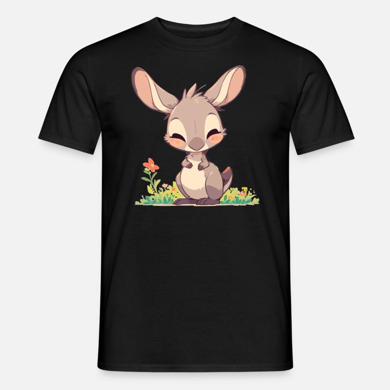 Kängurus Känguru - Männer T-Shirt - Schwarz