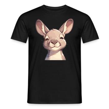 Kangourous Kangourou - T-shirt homme - noir - Devant - AI Model Male 178 light (178cm)