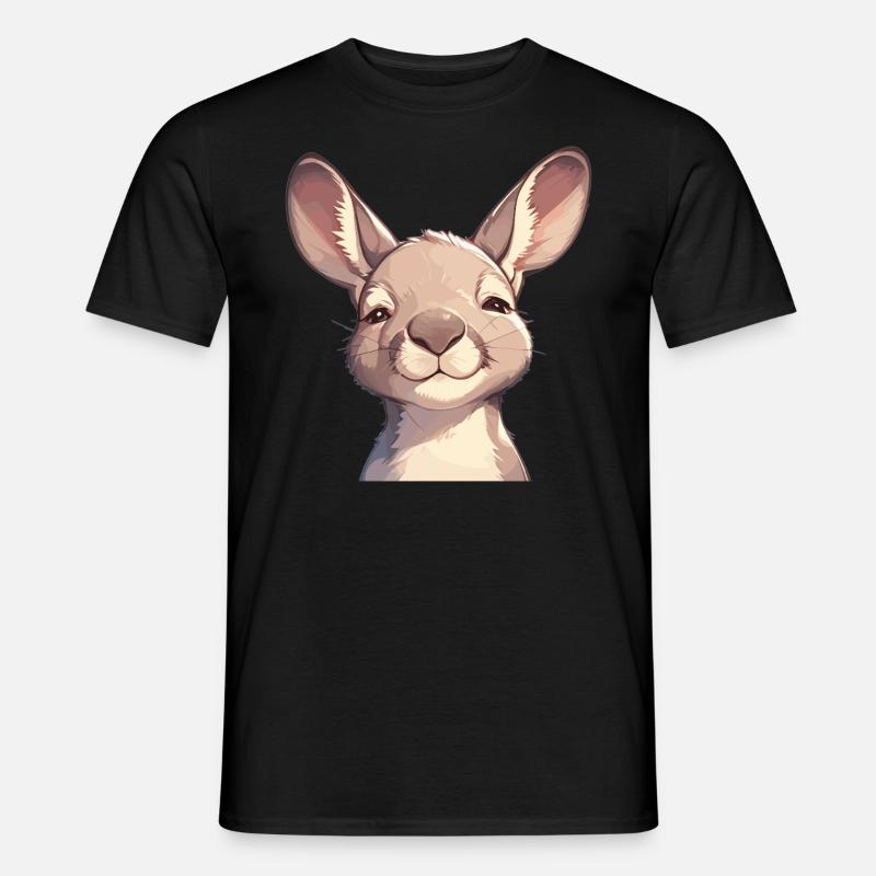 Kängurus Känguru - Männer T-Shirt - Schwarz
