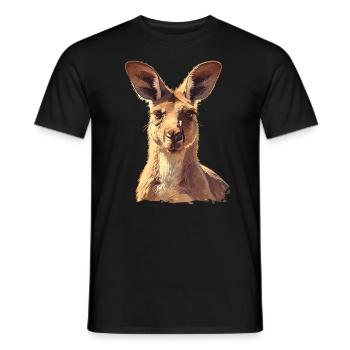 Kangourous Kangourou - T-shirt homme - noir - Devant - AI Model Male 178 light (178cm)