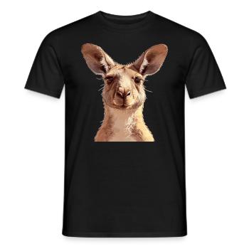 Kangaroos Kangaroo - Men's T-Shirt - black - Front - AI Model Male 178 light (178cm)