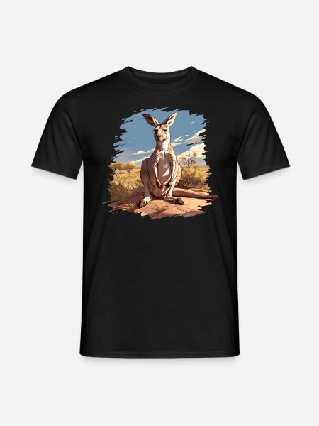 Kangaroos Kangaroo - Men's T-Shirt - black