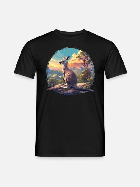 Kangaroos Kangaroo - Men's T-Shirt - black