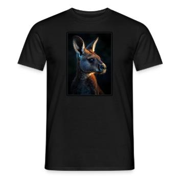 Kangourous Kangourou - T-shirt homme - noir - Devant - AI Model Male 178 light (178cm)