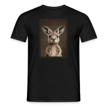 Kangourous Kangourou - T-shirt homme - noir - Devant - AI Model Male 178 light (178cm)