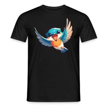 Kingfishers Kingfisher - Men's T-Shirt - black - Front - AI Model Male 178 light (178cm)