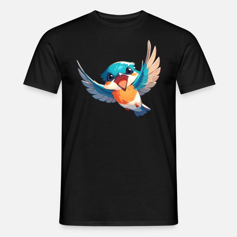 Eisvögel Eisvogel - Männer T-Shirt - Schwarz