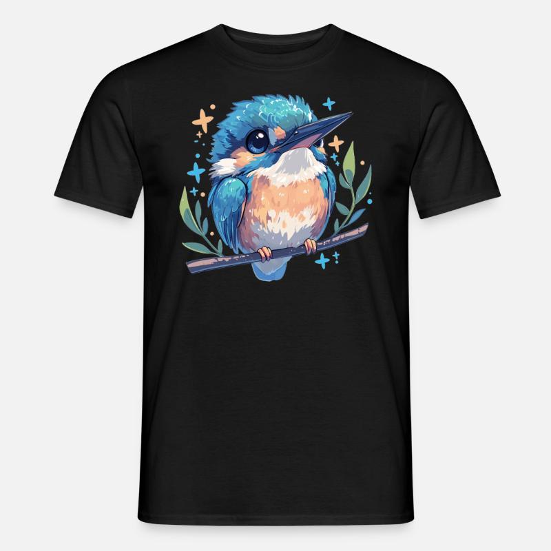 Eisvögel Eisvogel - Männer T-Shirt - Schwarz