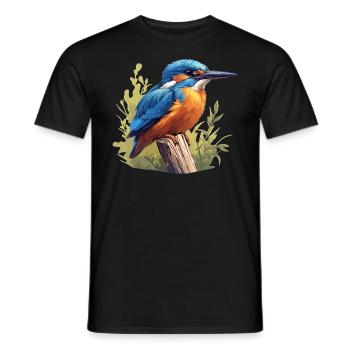 Kingfishers Kingfisher - Men's T-Shirt - black - Front - AI Model Male 178 light (178cm)