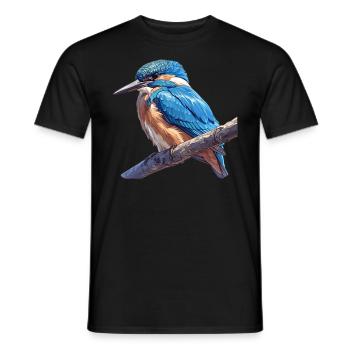 Kingfishers Kingfisher - Men's T-Shirt - black - Front - AI Model Male 178 light (178cm)