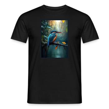 Kingfishers Kingfisher - Men's T-Shirt - black - Front - AI Model Male 178 light (178cm)