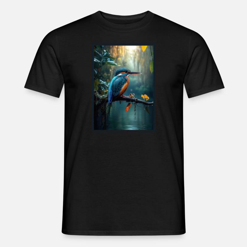 Eisvögel Eisvogel - Männer T-Shirt - Schwarz