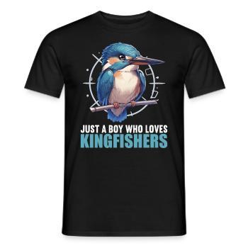 Kingfishers Kingfisher - Men's T-Shirt - black - Front - AI Model Male 178 light (178cm)
