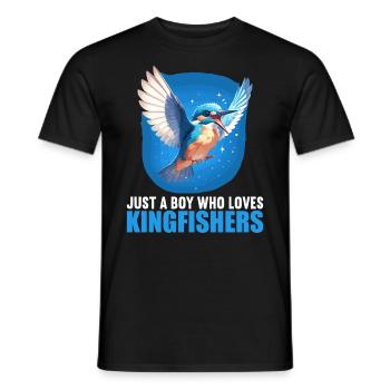 Kingfishers Kingfisher - Men's T-Shirt - black - Front - AI Model Male 178 light (178cm)