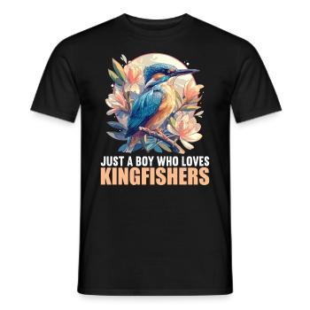Kingfishers Kingfisher - Men's T-Shirt - black - Front - AI Model Male 178 light (178cm)