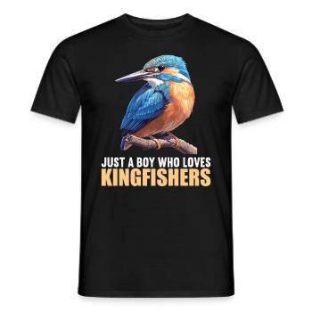 Kingfishers Kingfisher - Men's T-Shirt - black - Front - AI Model Male 178 light (178cm)