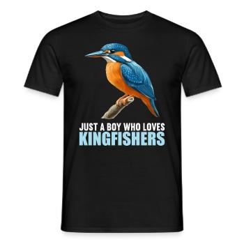 Kingfishers Kingfisher - Men's T-Shirt - black - Front - AI Model Male 178 light (178cm)