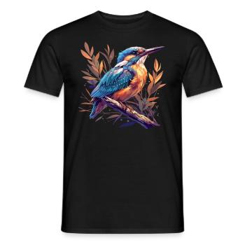 Kingfishers Kingfisher - Men's T-Shirt - black - Front - AI Model Male 178 light (178cm)