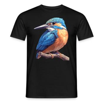Kingfishers Kingfisher - Men's T-Shirt - black - Front - AI Model Male 178 light (178cm)