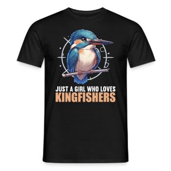 Kingfishers Kingfisher - Men's T-Shirt - black - Front - AI Model Male 178 light (178cm)