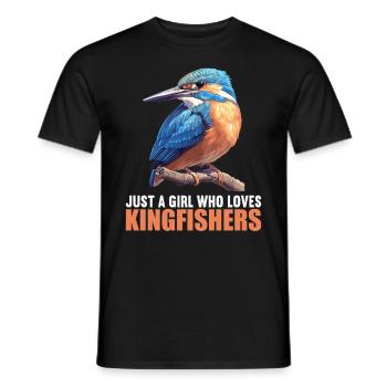 Kingfishers Kingfisher - Men's T-Shirt - black - Front - AI Model Male 178 light (178cm)