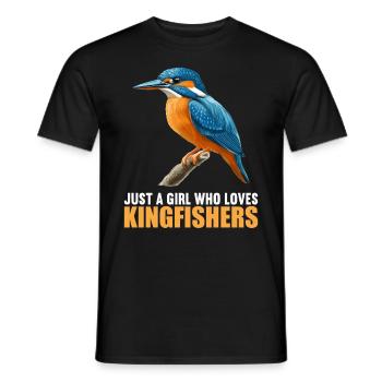 Kingfishers Kingfisher - Men's T-Shirt - black - Front - AI Model Male 178 light (178cm)