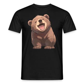 Ours Kodiak Ours Kodiak - T-shirt homme - noir - Devant - AI Model Male 178 light (178cm)