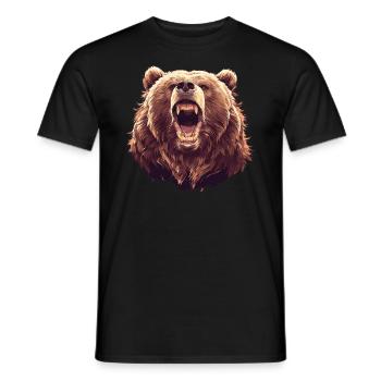 Ours Kodiak Ours Kodiak - T-shirt homme - noir - Devant - AI Model Male 178 light (178cm)