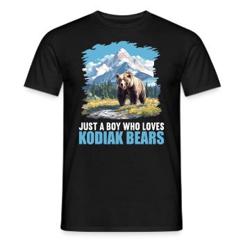 Ours Kodiak Ours Kodiak - T-shirt homme - noir - Devant - AI Model Male 178 light (178cm)
