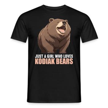 Ours Kodiak Ours Kodiak - T-shirt homme - noir - Devant - AI Model Male 178 light (178cm)