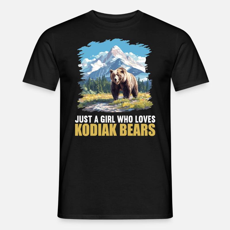 Kodiakbären Kodiakbär - Männer T-Shirt - Schwarz