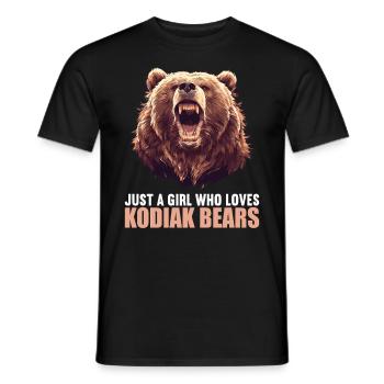 Ours Kodiak Ours Kodiak - T-shirt homme - noir - Devant - AI Model Male 178 light (178cm)