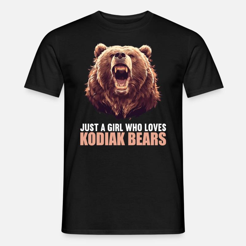 Kodiakbären Kodiakbär - Männer T-Shirt - Schwarz