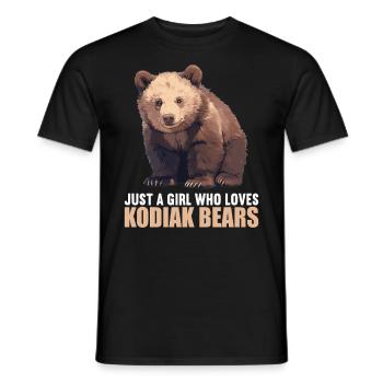 Ours Kodiak Ours Kodiak - T-shirt homme - noir - Devant - AI Model Male 178 light (178cm)