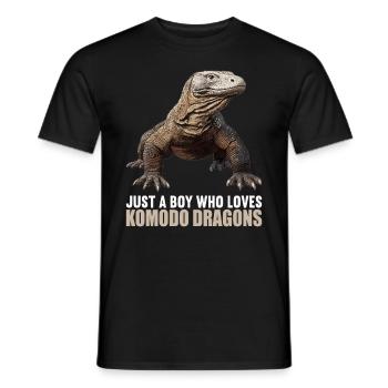 Komodowarane Komodowaran - Männer T-Shirt - Schwarz - Vorne - AI Model Male 178 light (178cm)