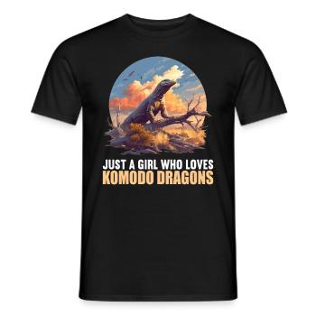 Komodowarane Komodowaran - Männer T-Shirt - Schwarz - Vorne - AI Model Male 178 light (178cm)
