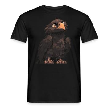 Vulture Geier - Männer T-Shirt - Schwarz - Vorne - AI Model Male 178 light (178cm)