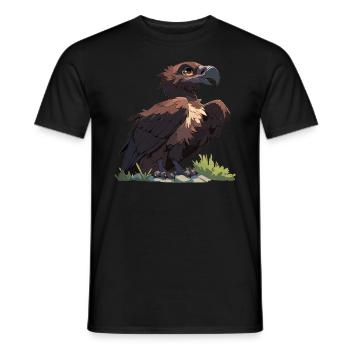 Vulture Geier - Männer T-Shirt - Schwarz - Vorne - AI Model Male 178 light (178cm)