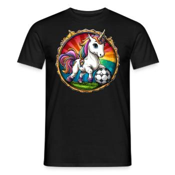 Licornes Football / Licorne de Football - T-shirt homme - noir - Devant - AI Model Male 178 light (178cm)