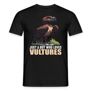 Vulture Geier - Männer T-Shirt - Schwarz - Vorne - AI Model Male 178 light (178cm)