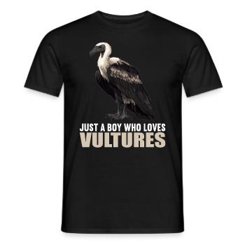 Vulture Geier - Männer T-Shirt - Schwarz - Vorne - AI Model Male 178 light (178cm)