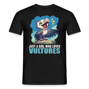 Vulture Geier - Männer T-Shirt - Schwarz - Vorne - AI Model Male 178 light (178cm)