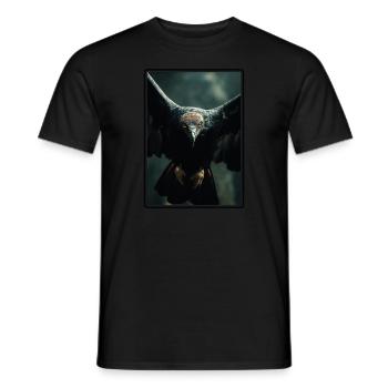 Vulture Geier - Männer T-Shirt - Schwarz - Vorne - AI Model Male 178 light (178cm)