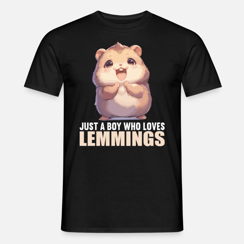 Lemminge Lemming - Männer T-Shirt - Schwarz