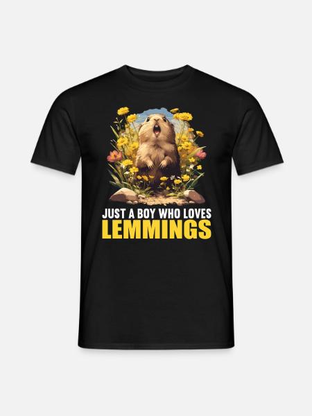 Lemmings Lemming - Men's T-Shirt - black