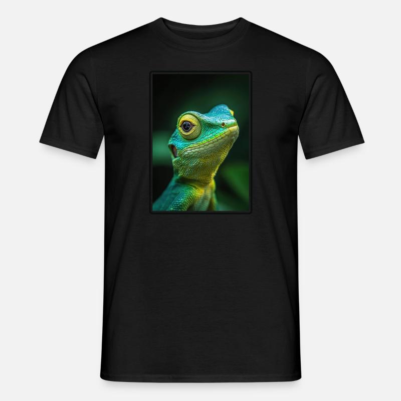 Eidechsen Eidechse - Männer T-Shirt - Schwarz
