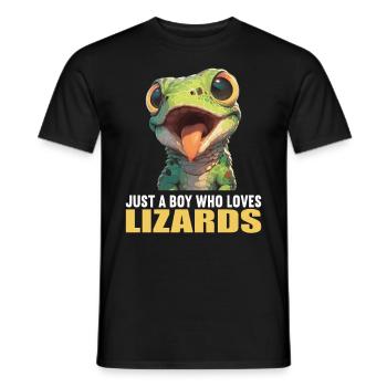 Lézards Lézard - T-shirt homme - noir - Devant - AI Model Male 178 light (178cm)