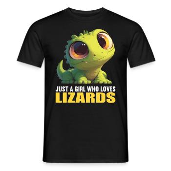 Lézards Lézard - T-shirt homme - noir - Devant - AI Model Male 178 light (178cm)